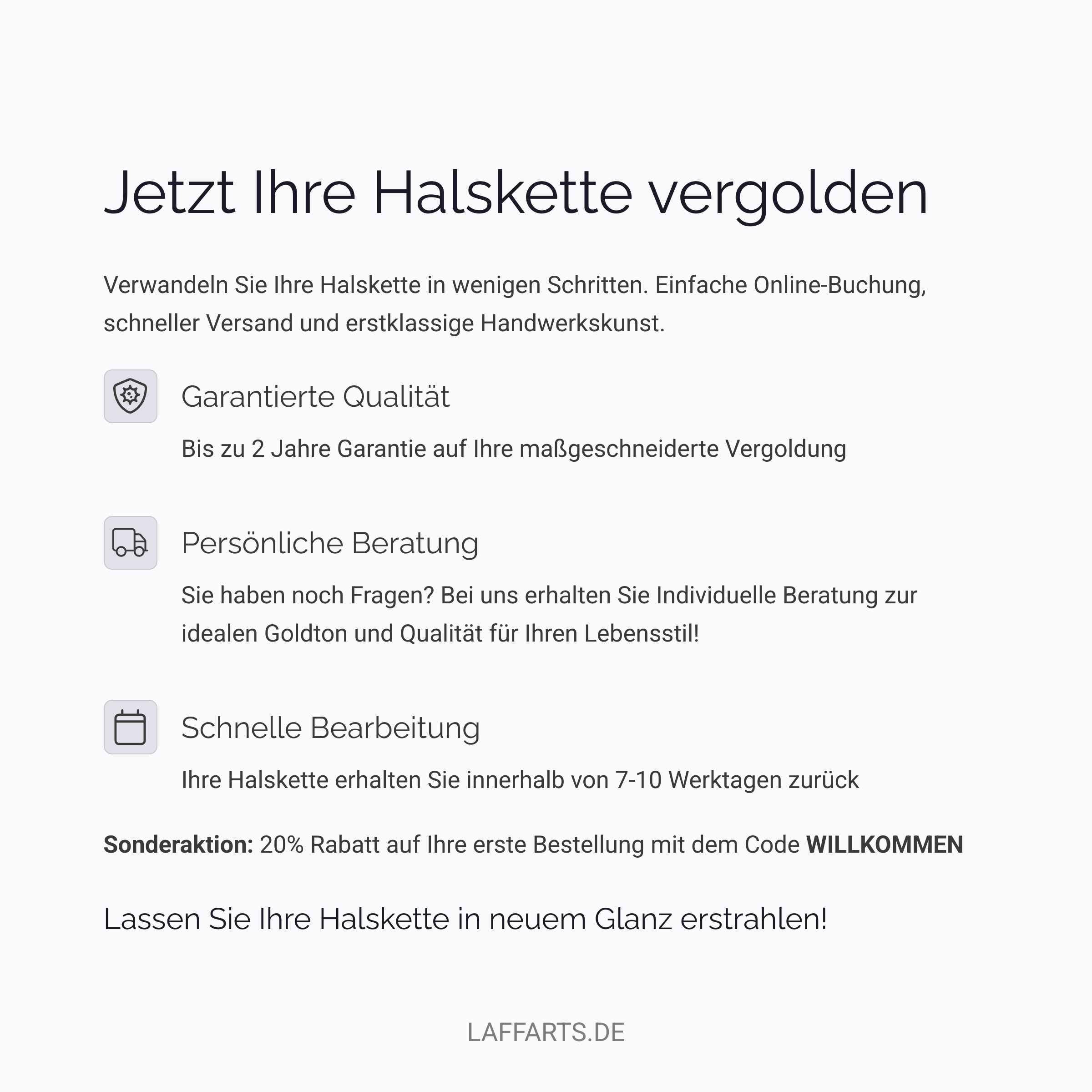 Halskette vergolden