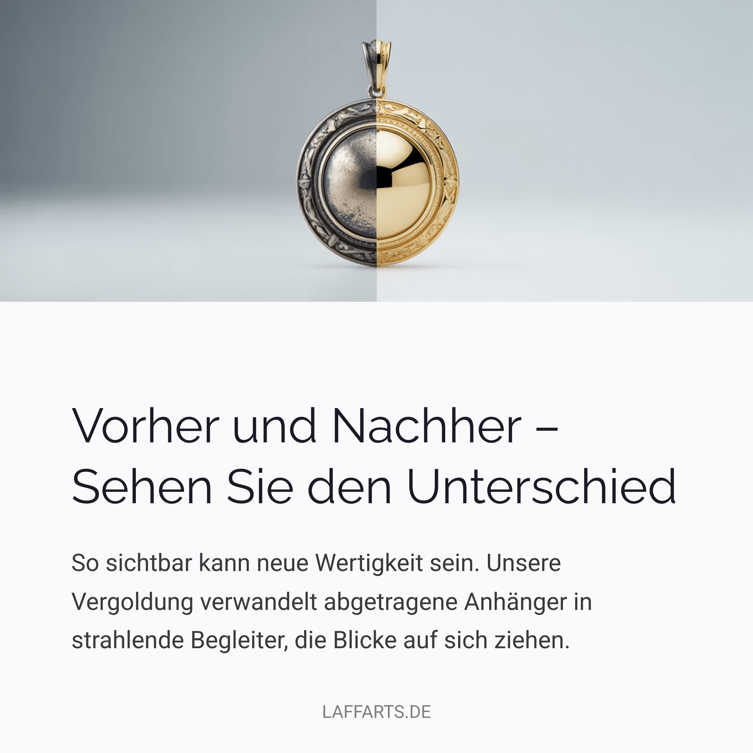 Anhänger vergolden