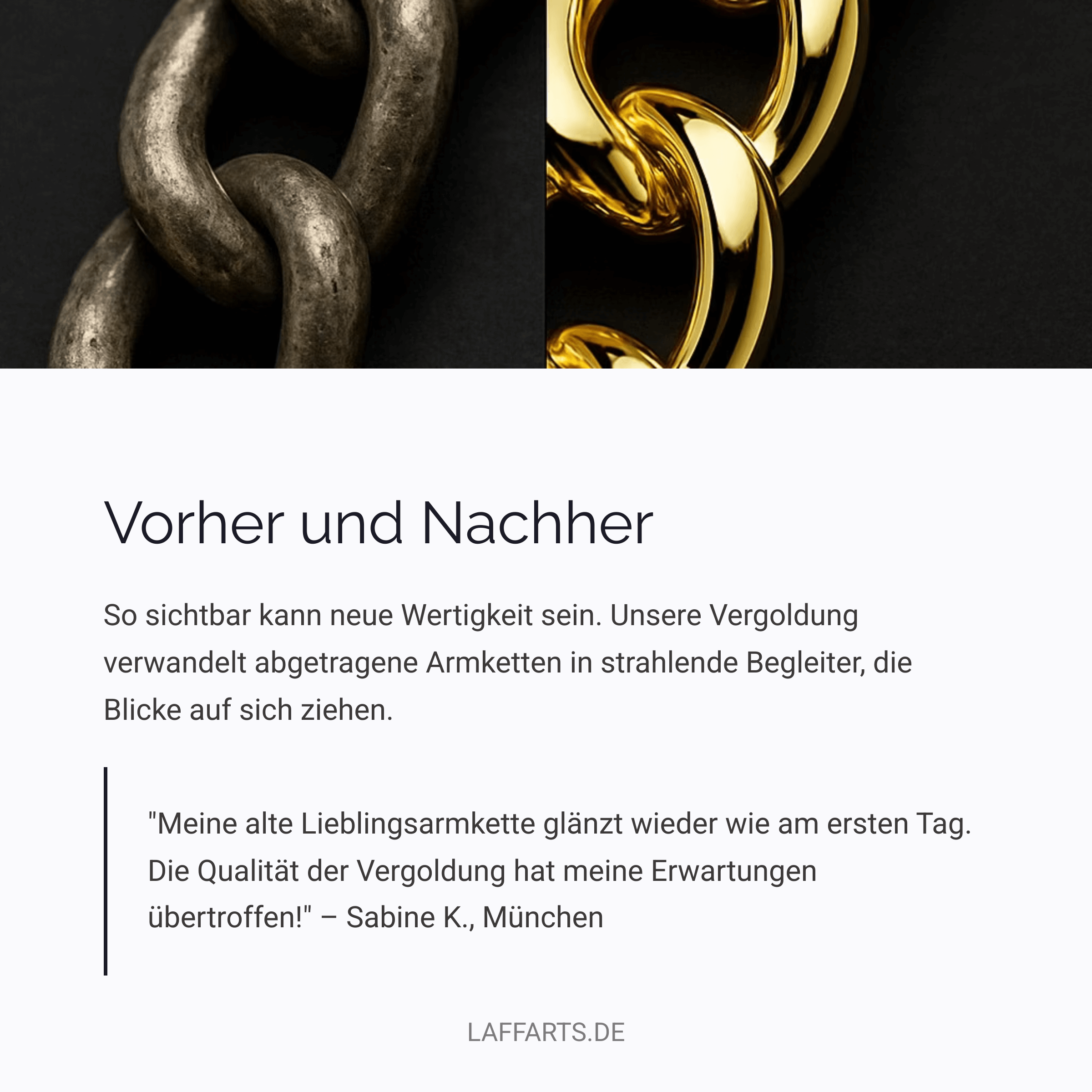 Armband vergolden