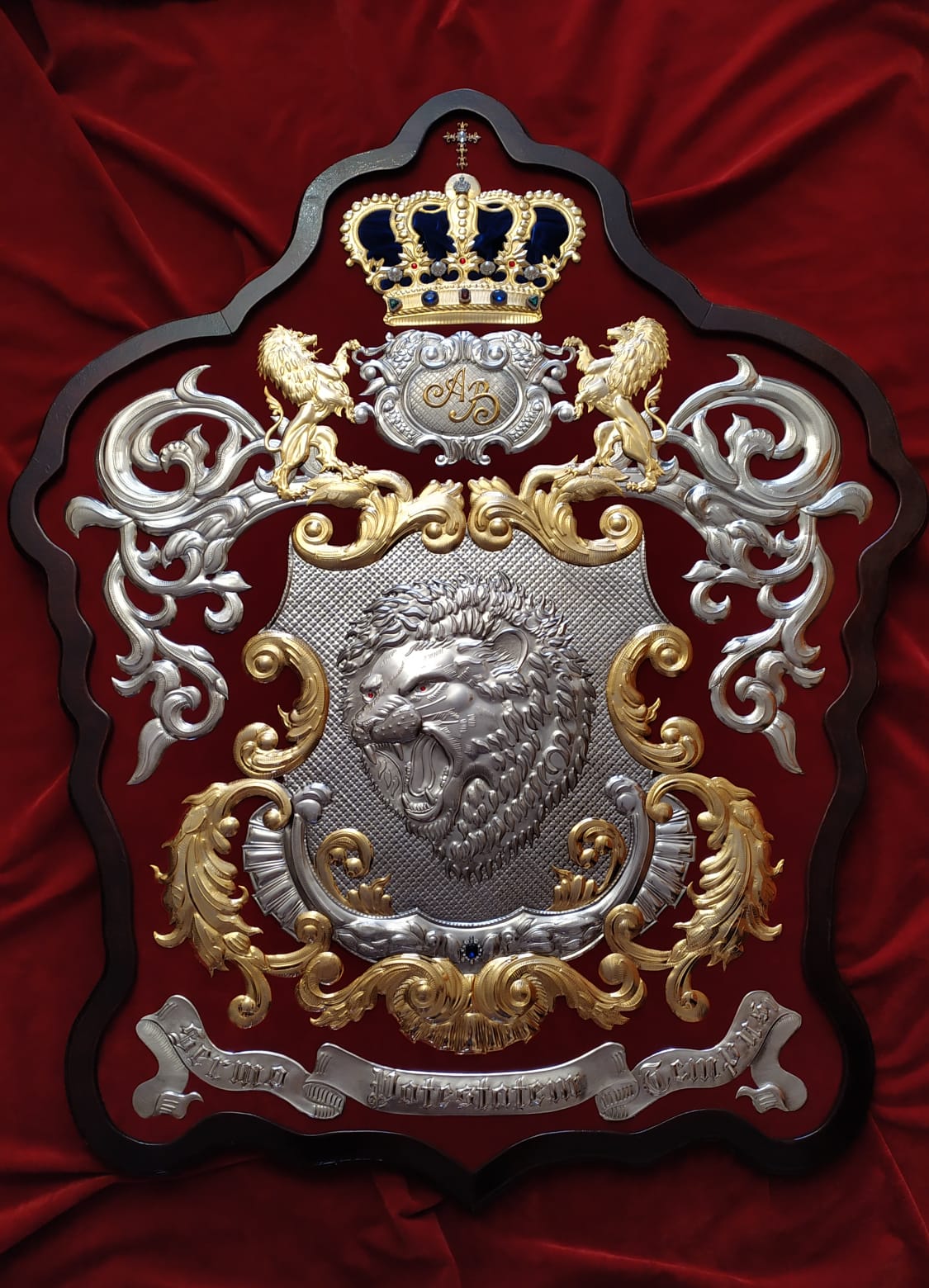 115cm Familienwappen – Deluxe Heraldik Unikat - – Handgefertigtes Adelswappen als Einzelstück