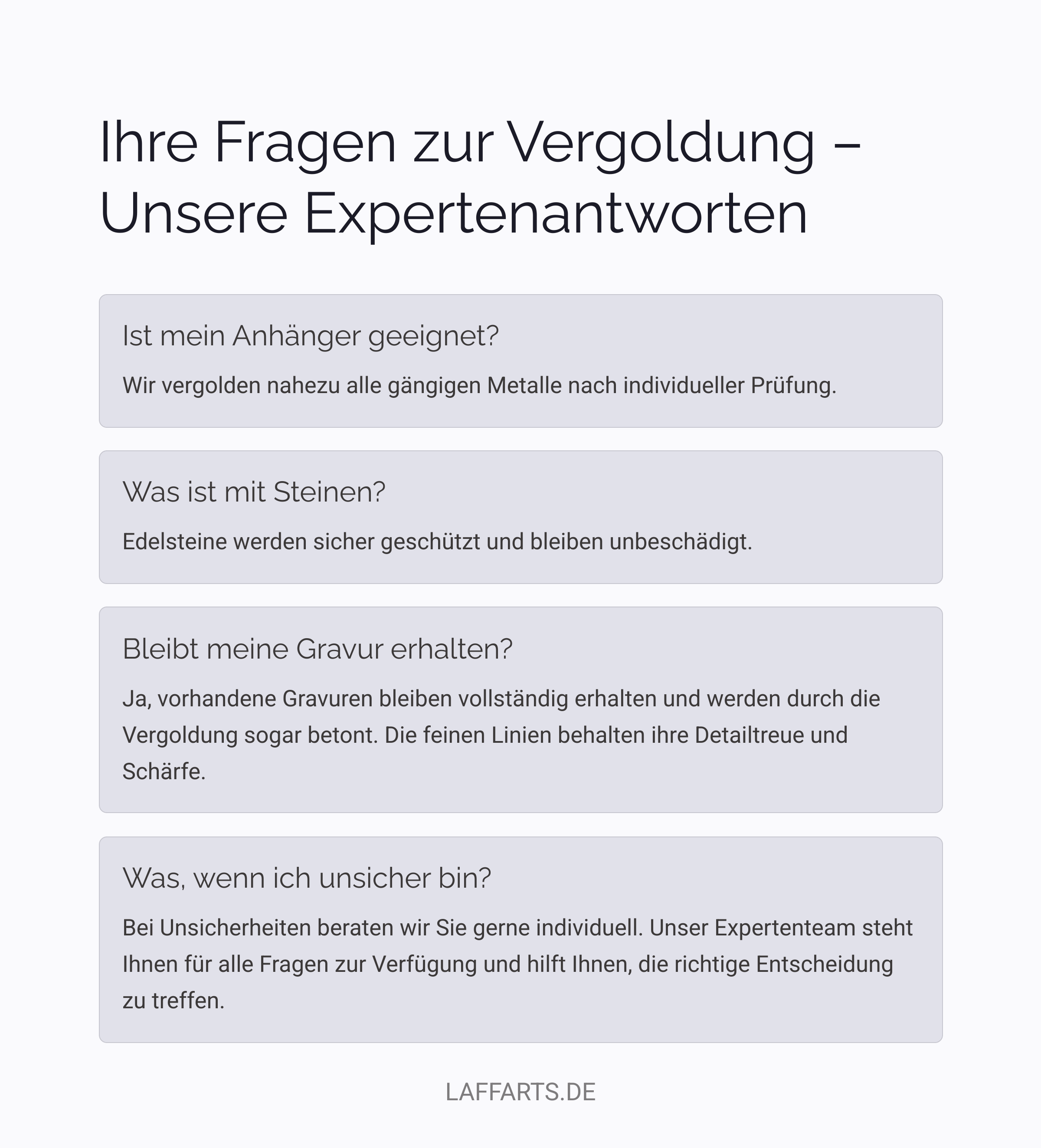 Anhänger vergolden