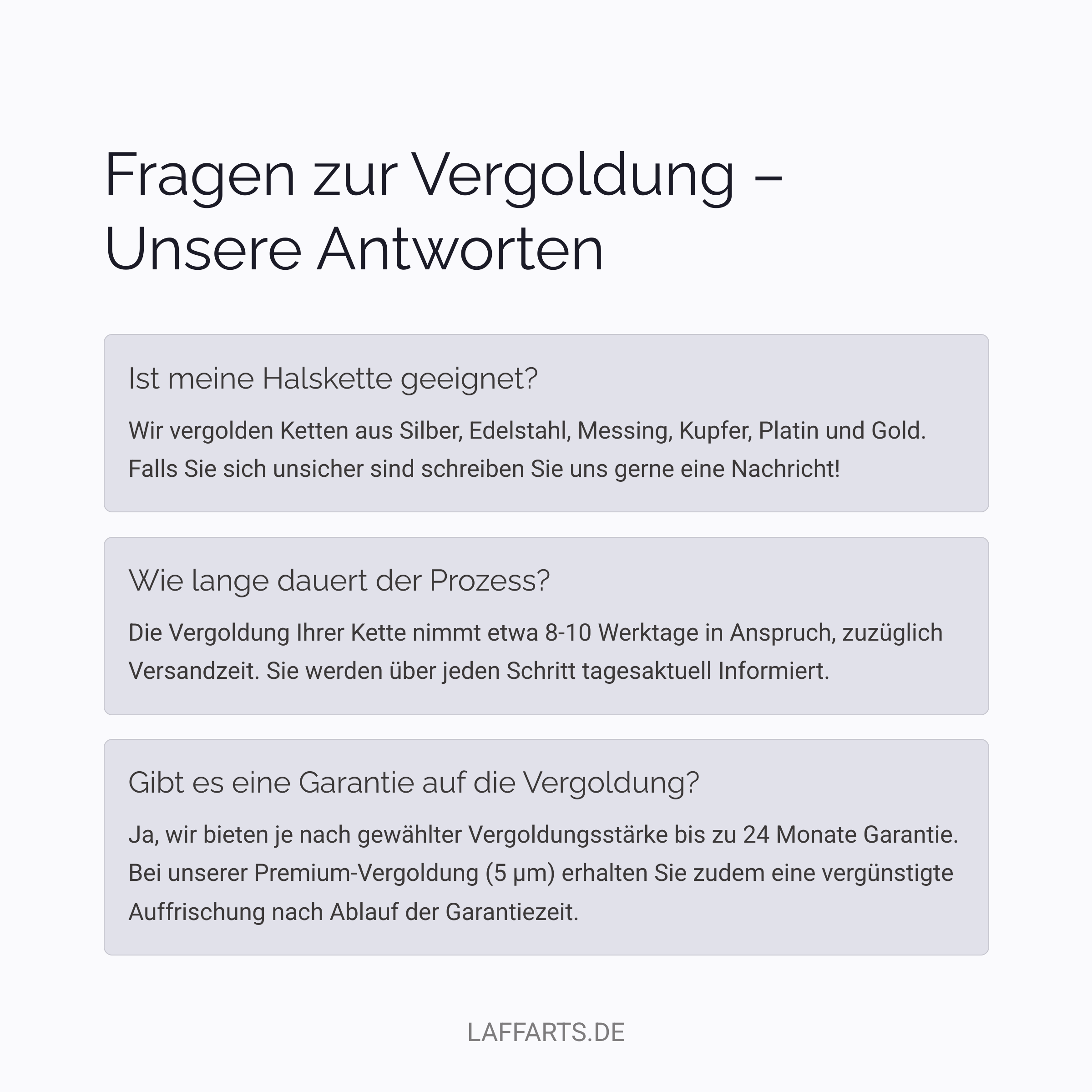 Halskette vergolden