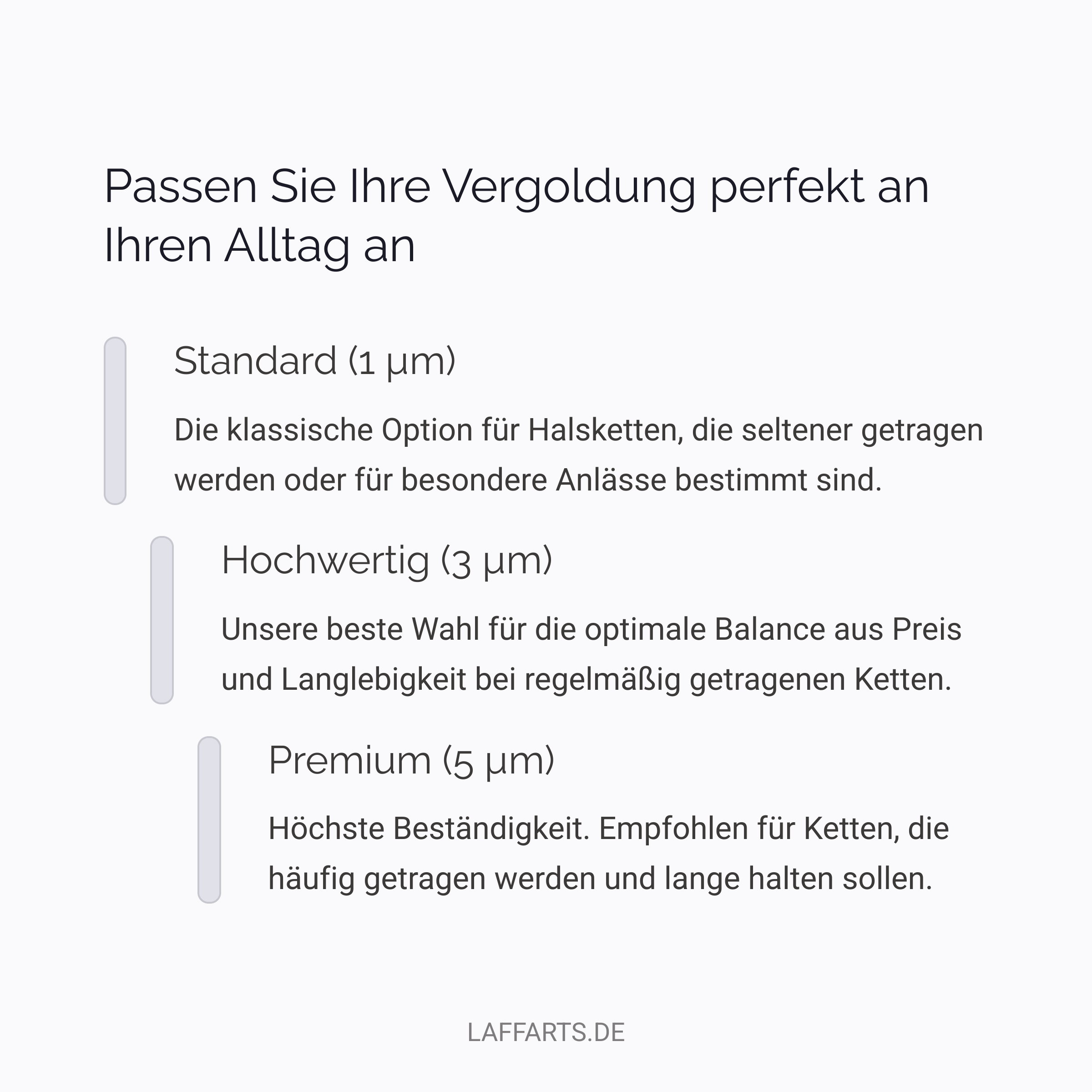 Halskette vergolden