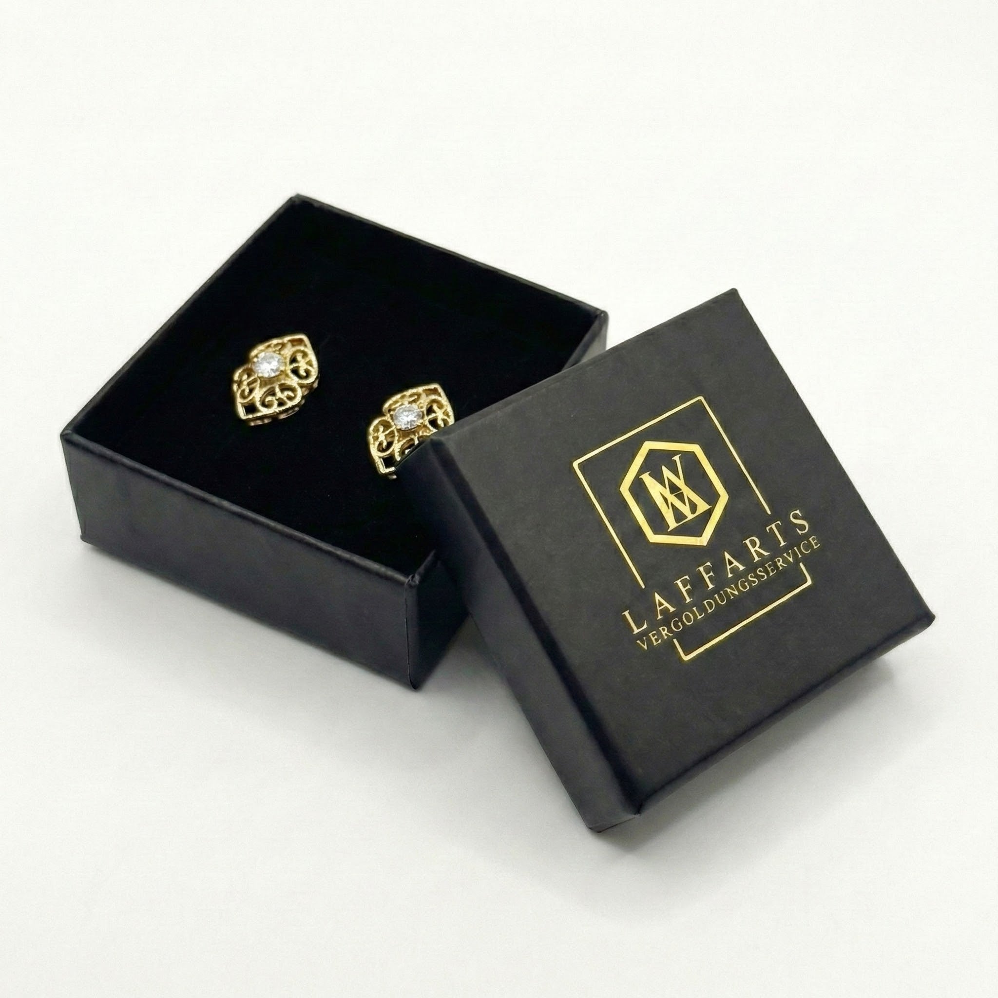 LAFFARTS ECO Schmuckschachtel – schwarz matt · für Ohrringe & kleine Schmuckstücke