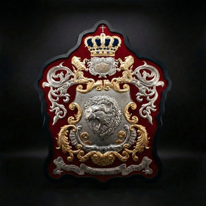 115cm Familienwappen – Deluxe Heraldik Unikat - – Handgefertigtes Adelswappen als Einzelstück