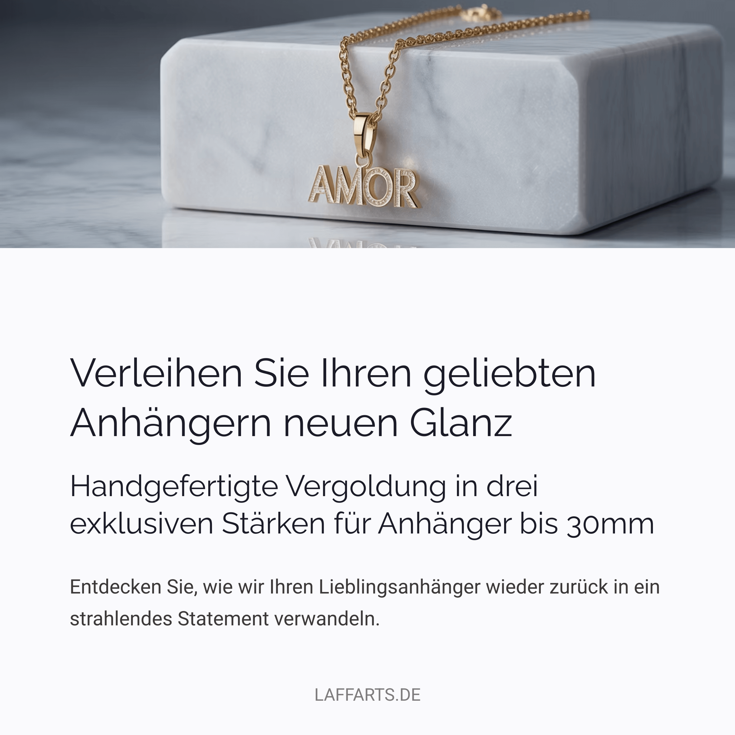 Anhänger vergolden