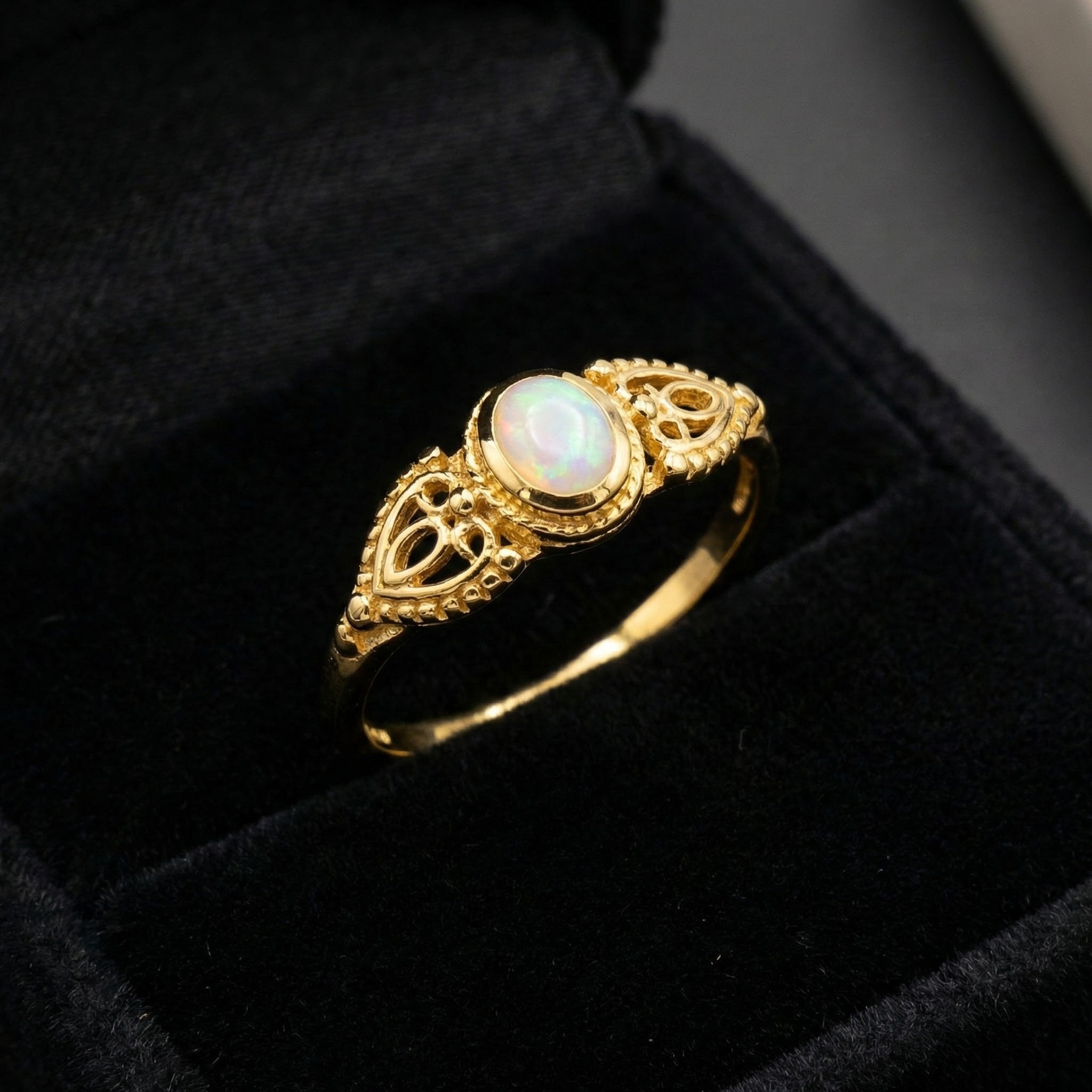 Vergoldeter 925 Silberring mit Zierstein – 24 Karat Echtgold (1 Micron) – Ringgröße 52