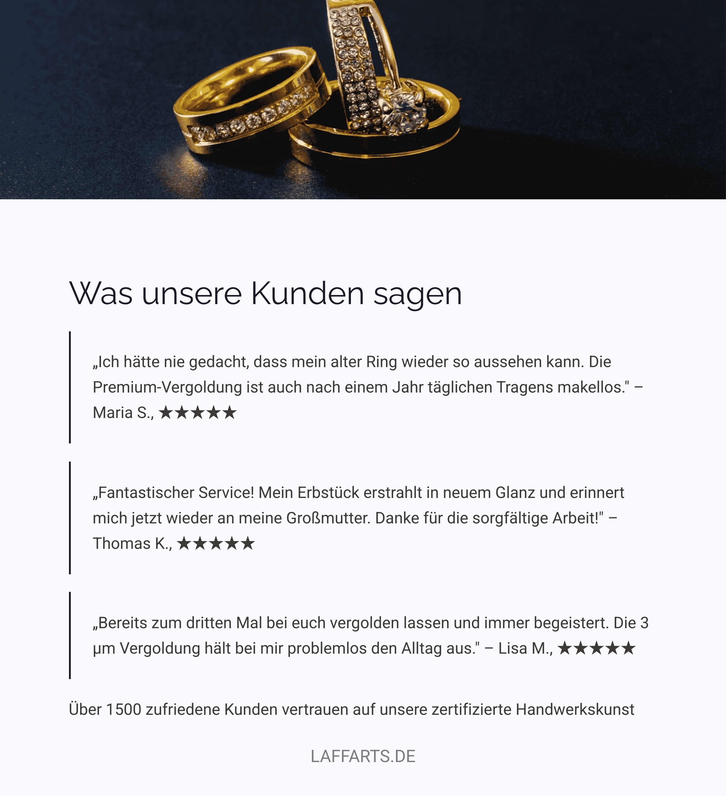 Ring vergolden