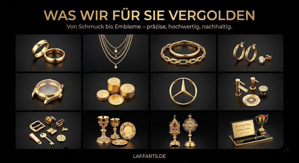 Schmuck vergolden lassen - Goldoberfläche im LAFFARTS Atelier