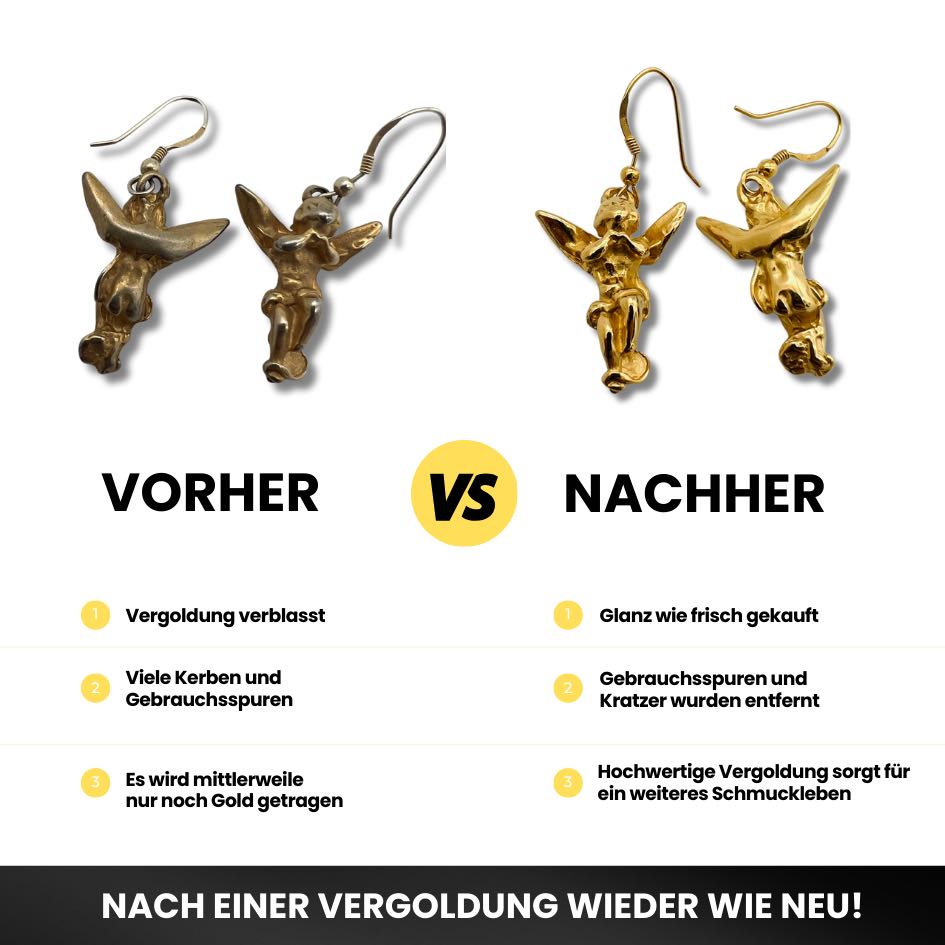 Schmuck vergolden – Versetzen Sie Ihre Schätze wieder in den Neuzustand!