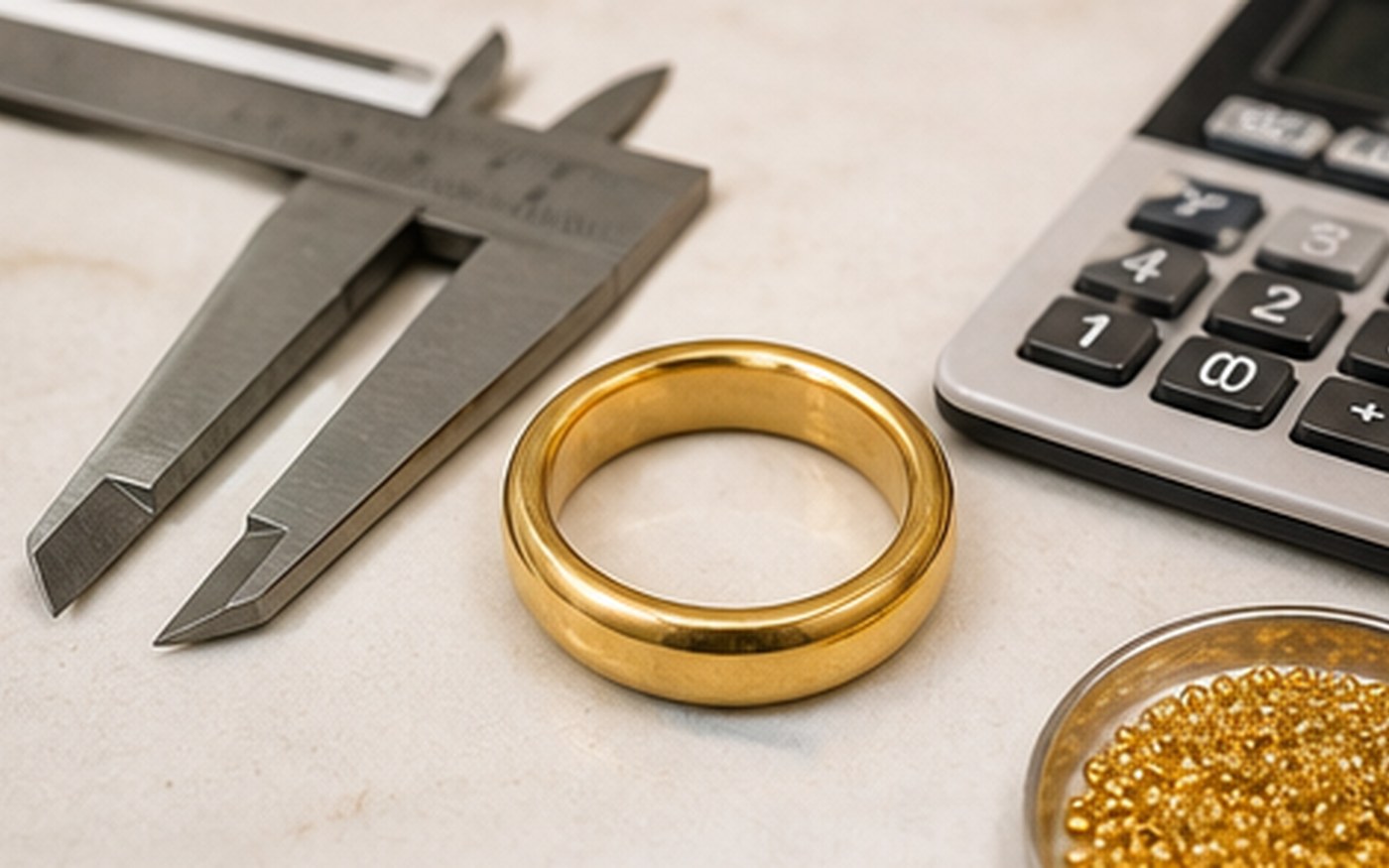 Schmuck vergolden lassen Preise - Ring, Goldauflage und Werkstattentscheidung