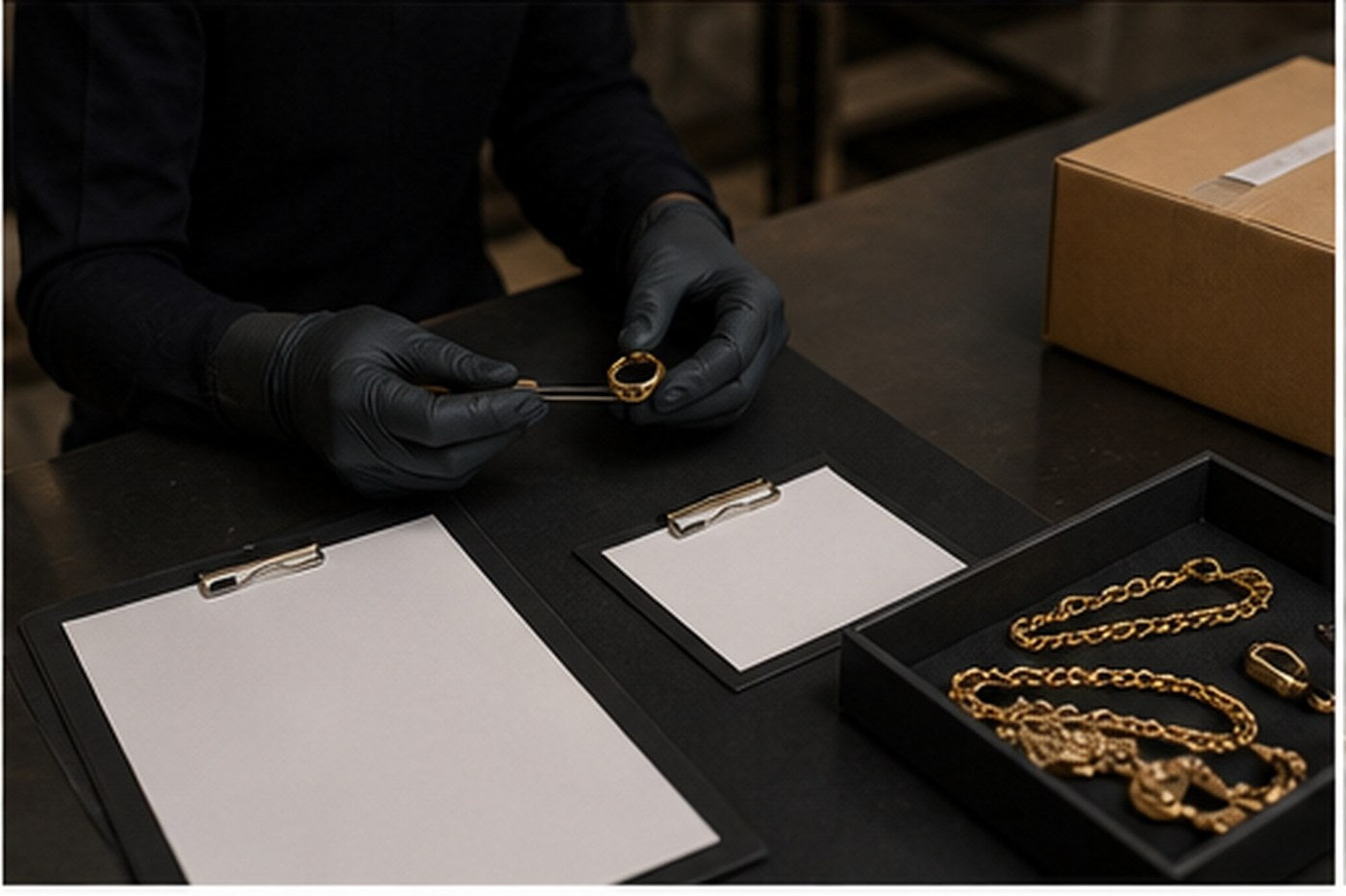 Werkstatt Eingang dokumentieren - Schmuck bei LAFFARTS pruefen